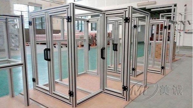 鋁型材設(shè)備防護框架 鋁型材設(shè)備防護框架