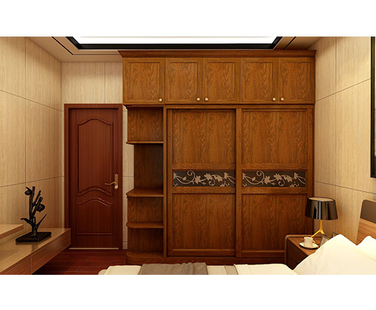 全鋁衣柜-02（風格：中式；顏色：金橡）